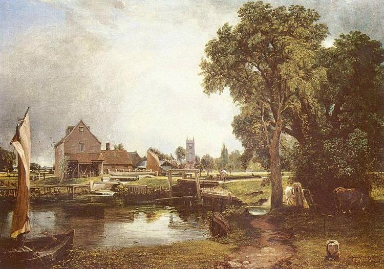 John Constable Schleuse und Muhle in Dedham